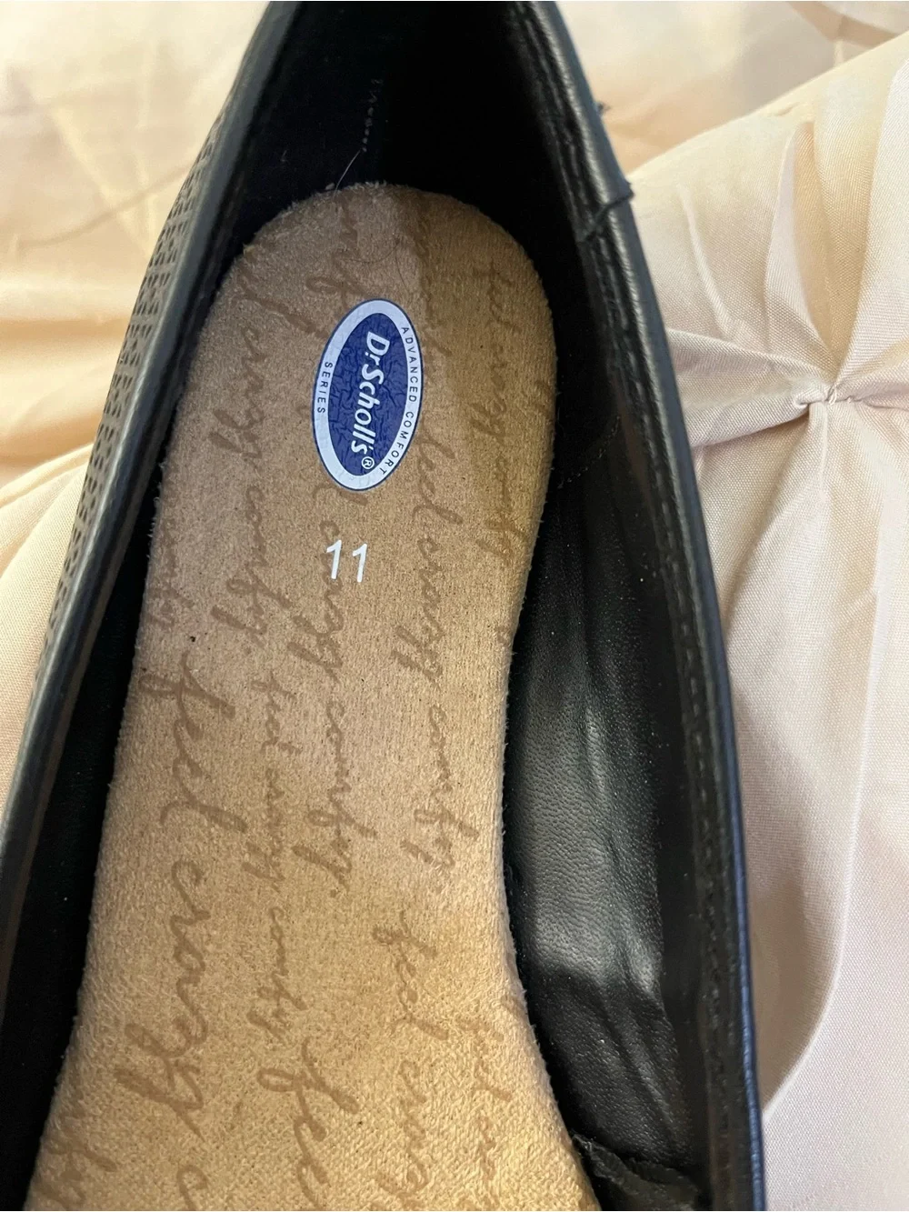 Dr Scholl's black textured flats Sz 11. NWOT - Picture 6 of 7